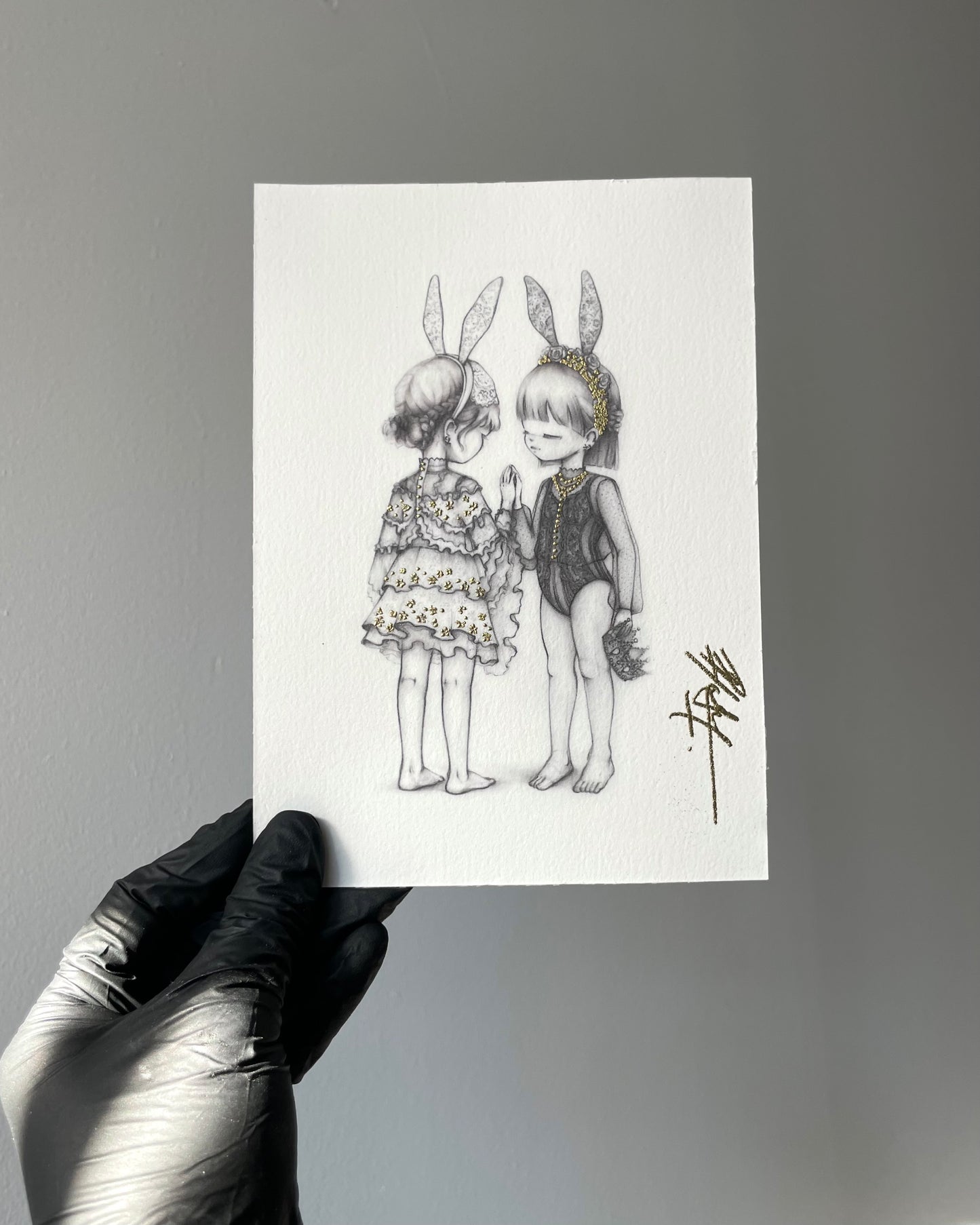 Passing Embossed Art Print