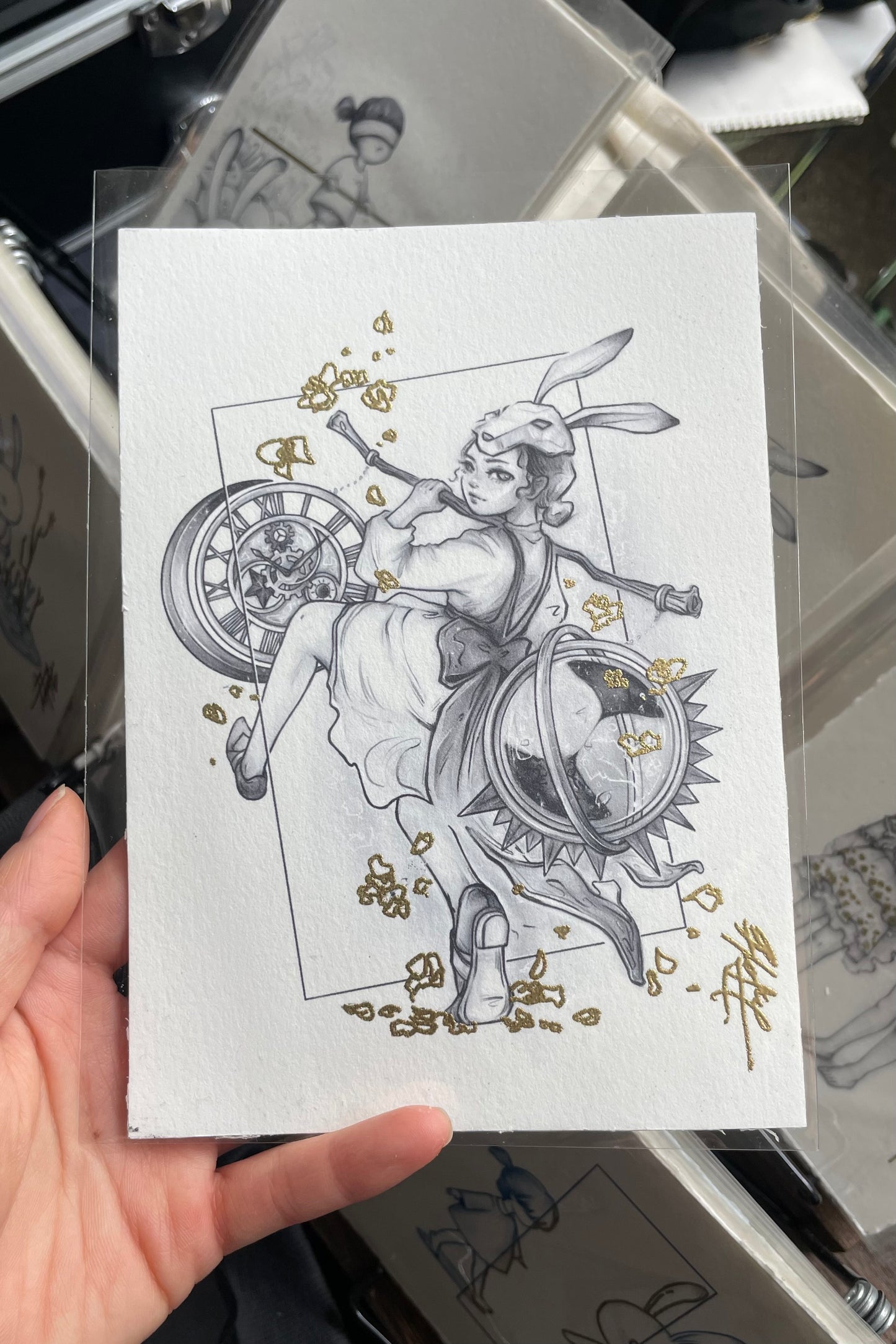 Tinker Embossed Art Print