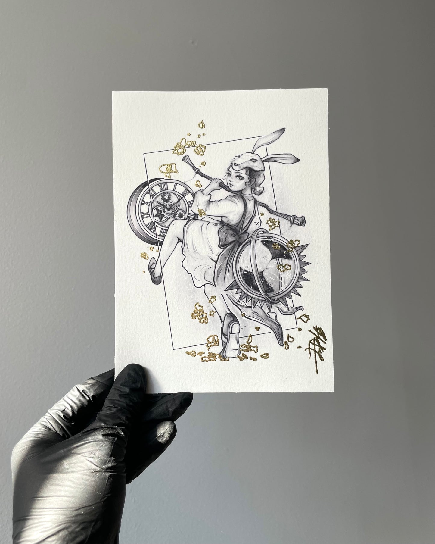 Tinker Embossed Art Print