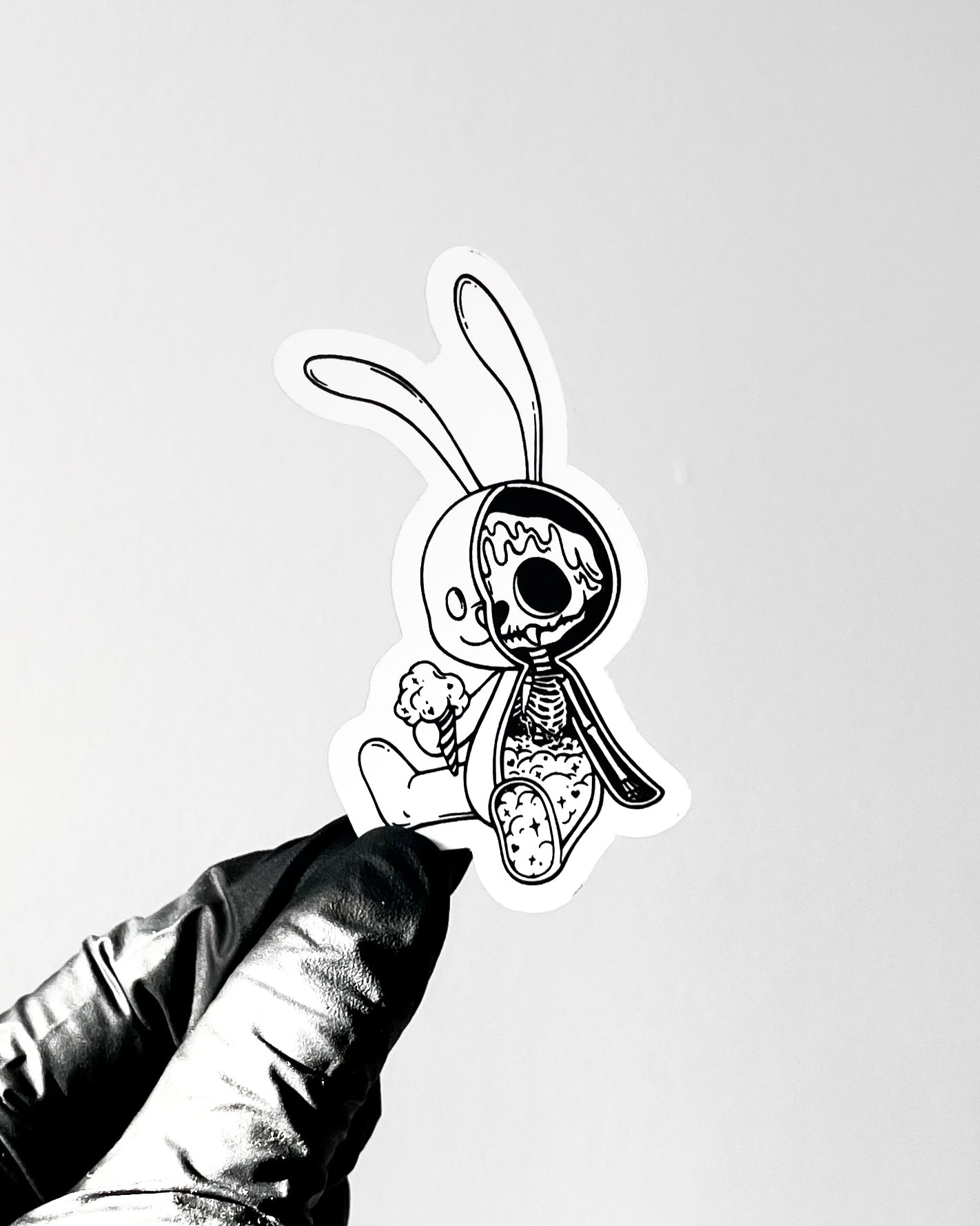 Half Empty Transparent Sticker