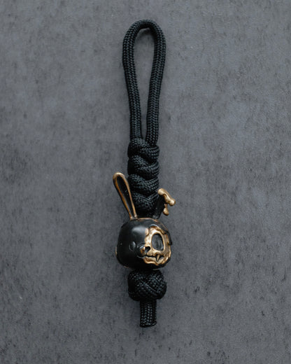 "Detached" Skull Lanyard - Distressed Black