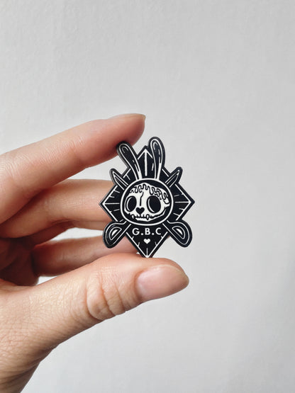 Melting Skull Pin