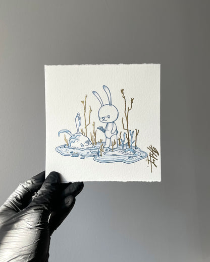 Ice Cream Embossed Art Print