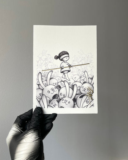 What the Eyes Don’t See Embossed Art Print