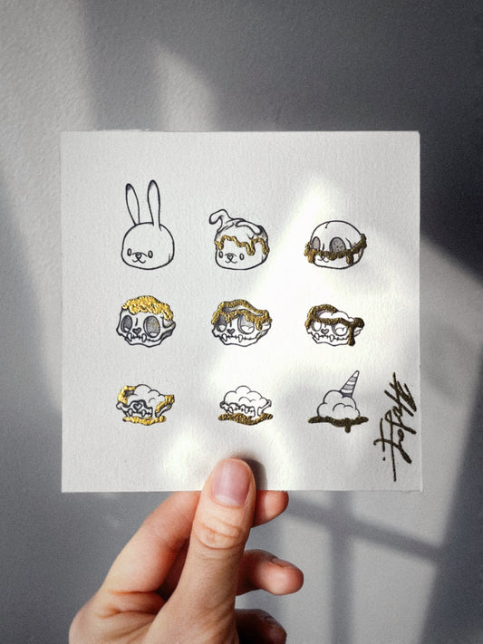 Embossed Art Print - Melt