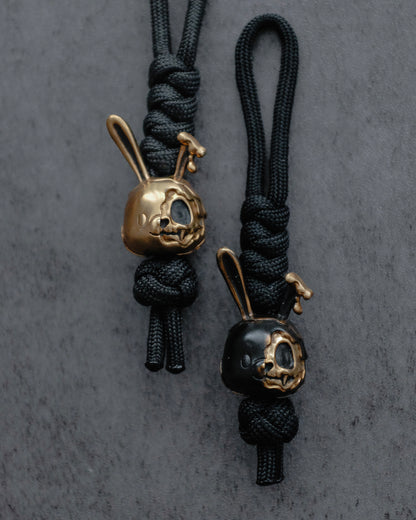 "Detached" Skull Lanyard - Distressed Black